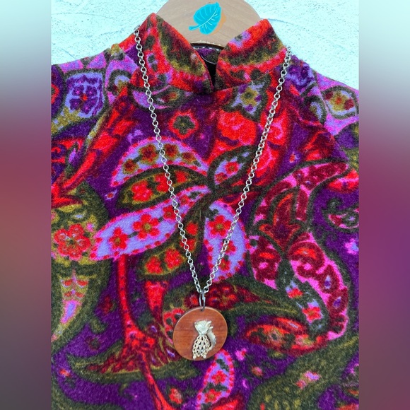 Vintage 60’s Flower Child Groovy Tunic Blouse/ Vintage Boho Hippie Paisley Top - Picture 6 of 13